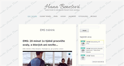 Desktop Screenshot of hanabenesova.com